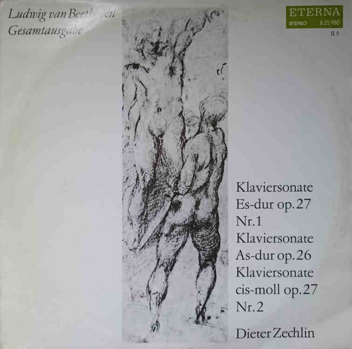 Disc vinil, LP. KLAVIERSONATE ES-DUR OP.27 NR.1. KLAVIERSONATE AS-DUR OP.26. KLAVIERSONATE CIS-MOLL OP.27 NR.2-L