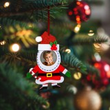 Decoratiune de Craciun - fetru - cu clopotel - agatabila - 13 x 17 cm - 3 modele