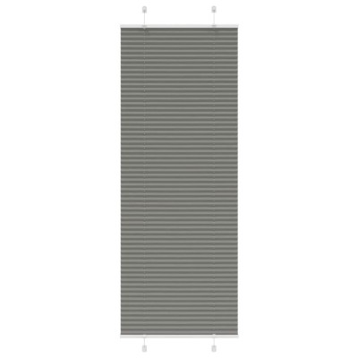 vidaXL Jaluză plisată Antracit 80x200 cm Lățime țesătură 79,4 cm foto