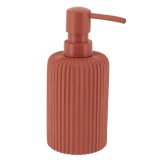 Dispenser Săpun Polirășină Striatii 230 Ml &ndash; Cărămiziu