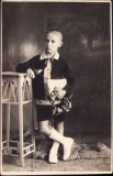 P914 Elev premiant cu coroniță, studio Huber, Botoșani, 1927