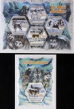 R.COASTA DE FILDES-CIINI NORDICI-1 M/Sh.+ 1 S/Sh. -MNH**-ICO 108, Africa, Caini