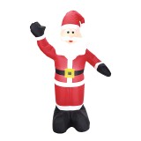 Figurina gonflabila Mos Craciun Family Pound, 150 cm, poliester, 1 x LED, IP44