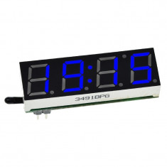 Ceas digital RX8025T cu LED ALBASTRU, afiseaza timpul, temperatura si tensiunea
