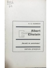 B. G. Kuznetov - Albert Einstein (Editia: 1968) foto