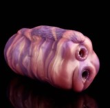 Masturbator Alien 2-Hole, Silicon Lichid, 15.5 cm