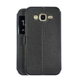 Cumpara ieftin Husa Flip Book S-View Samsung A3 2017 a320 Fashion Black