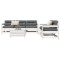 vidaXL Set canapea de grădină, 6 piese, alb, lemn masiv pin 3250821