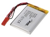 Acumulator Li-Po 3,7V 1400mAh AKYGA cu cabluri și conector JST SYP-02T-1