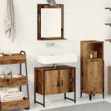 Cumpara ieftin Set de mobilier pentru baie 2 buc. Maro Lemn prelucrat