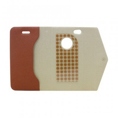 Husa Flip Portmoneu Clutch Apple iPhone 5/5S Maro Blister foto