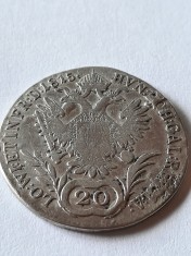 AUSTRIA 20 KREUZER 1815 A foto