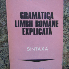 GRAMATICA LIMBII ROMANE EXPLICATA. SINTAXA-C. DIMITRIU