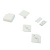 Set accesorii pentru plinta antistrop rectangulara, montaj orizontal, 10019, finisaj alb