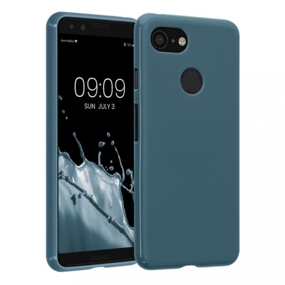 Husa Kwmobile pentru Google Pixel 3, Silicon, Albastru, 45967.202 foto