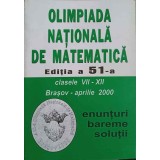 OLIMPIADA NATIONALA DE MATEMATICA EDITIA A 51-A, CLASELE VII-XII, BRASOV - APRILIE 2000. ENUNTURI, BAREME, -359344