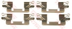 Set accesorii, placute frana NISSAN NAVARA platou / sasiu (D40) (2008 - 2016) TRW PFK606