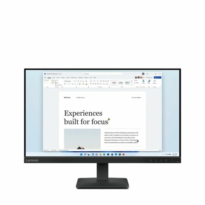 Monitor Lenovo 68C2KAC1EU Full HD 24&quot; 23,8&quot;