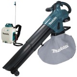 Makita DUB187T001 - Suflanta de gradina cu 1 acumulator Li-Ion 18 V 5 Ah 252 m3/h + Makita - DUS108Z - Pulverizator 5 bar 10 l