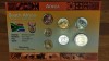 Africa de sud - set monetar personalizat 5 10 20 50 cent + 1 2 5 rand 2008- 2010 necirculate - superba colectie sau de oferit cadou - in capsule