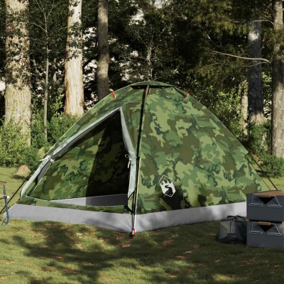 Gossi cort de camping cupola pentru 4 persoane, camuflaj, impermeabil foto