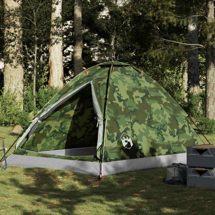 Gossi cort de camping cupola pentru 4 persoane, camuflaj, impermeabil