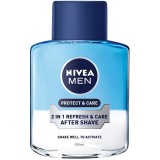 Lotiune dupa ras Nivea Men Proctect&amp;amp;Care, cu Aloe vera 2in1, 100 ml