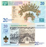 Polonia 20 Zloti 2017 P-191 300-a aniversare a Maicii Domnului din Jasna Gora Folder UNC