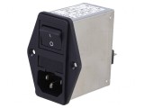 Conector Alimentare AC IEC 60320 6A 250VAC 0.8mH