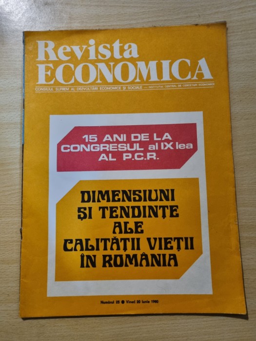 revista econonomica 20 iunie 1980