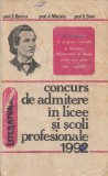 Admitere Liceu: Boatca, S. s. a. - Concurs Admitere Licee &amp; Profesionale, Recif 1992