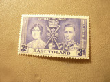 Timbru Lesotho colonie britanica 1937 George VI Incoronarea , val. 3p, Nestampilat