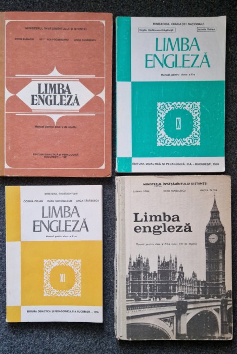 LIMBA ENGLEZA MANUAL CLASA A IX-A - A XII-A Stefanescu-Draganesti, Cojan 4 vol.