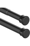 Bară pentru draperie, fără găurire, tijă telescopică extensibilă, șină extra groasă pentru draperii de duș cu prindere, șină pentru duș pentru baie, d