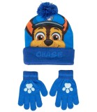 Șapcă de iarnă pentru copii cu mănuși PAW PATROL