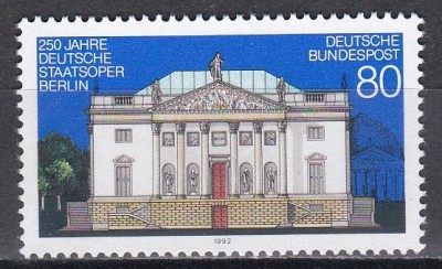 Germania 1992 - A 250-a aniversare a Operei de Stat din Berlin, MNH foto