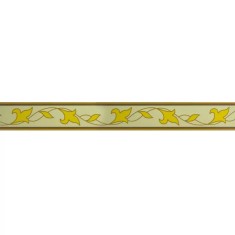 Bordura decorativa pentru tapet, galben, maro, 5.3cm x 10m, F802-222