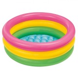 Cumpara ieftin Piscina gonflabila Soda Summer pentru copii, baza gonflabila, moale, multicolor, 114x25 cm, Intex