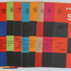 REVISTA DE SAH , ORGAN AL FEDERATIEI ROMANE DE SAH , SET DE 12 NUMERE SUCCESIVE , IANUARIE - DECEMBRIE , 1970