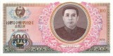COREEA DE NORD █ bancnota █ 100 Won █ 1978 █ P-22a █ UNC █ necirculata