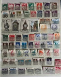 Lot de 65 de timbre Germania 1, Arhitectura, Stampilat