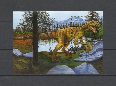 CENTRAL AFRICA 2001 DINOZAURI ANIMALE PREISTORICE foto