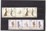 ROMANIA 2003 LP 1623 a MODA SECOLULUI XX SERIA CU VINIETE IN PERECHE MNH., Arta, Nestampilat