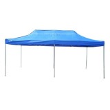 Cumpara ieftin Cort tip pavilion, 3x6 m, fara pereti laterali, pliabil, poliester impermeabil, albastru