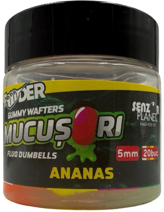 Wafters SENZOR Mucusori Artificial, Ananas, 5mm, 20buc