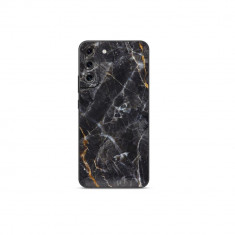Set Doua Folii Skin Acoperire 360 Compatibile cu Samsung Galaxy S21 Plus Wraps Skin Printing Marble Black
