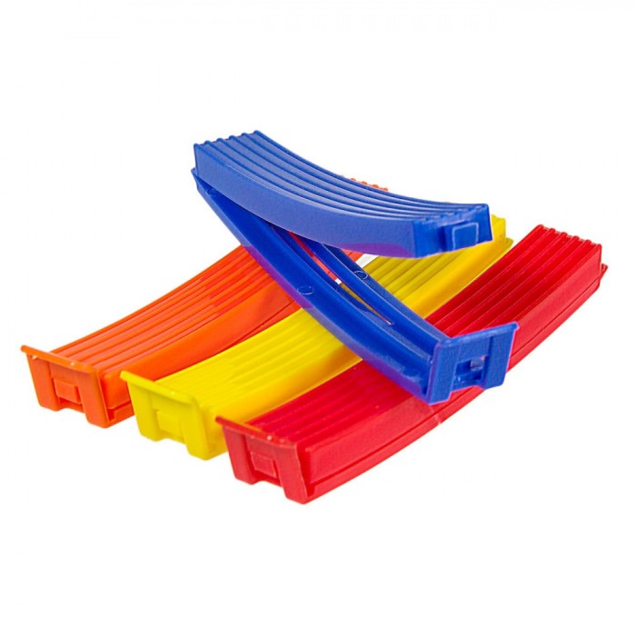 Clips Sigilare Pungi, Set 4 Bucăți, Plastic, Multicolor, 10cm