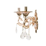 Aplica Nicholas, 2*E14, Lila cu Auriu, Metal si Cristal ModernLight Concept