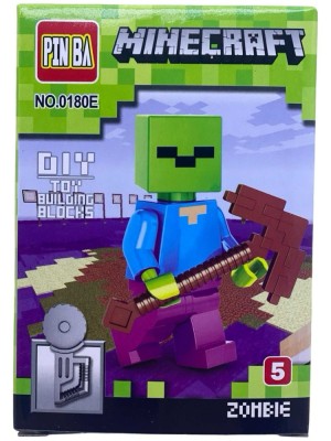 Figurina tip Set constructie Zombie - PINBA Minecraft- NO0180-5 foto