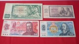 LOT BANCNOTE STRAINE CEHOSLOVACIA 10, 20, 50, 100 KORUN